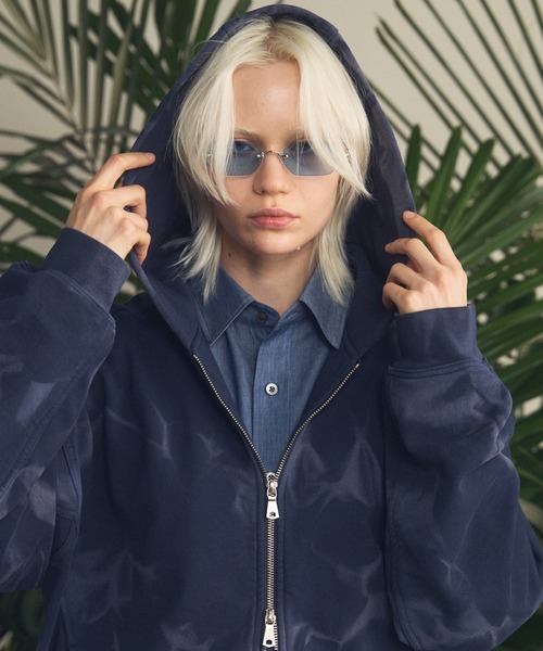 UNISEX》Sun-fade Prime-Over Sweat Zip Hoodie/サンフェードプライム