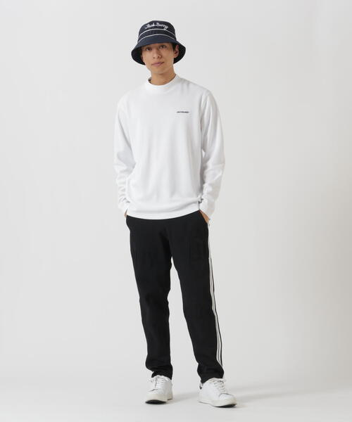 Jack Bunny!!（ジャックバニー）の「【Jack Bunny!!】Octaダブルカノコ長袖モックネック（Tシャツ/カットソー・メンズ・ネイビー/ホワイト/グリーン・MEDIUM/LARGE/X-LARGE）」の4枚目の写真