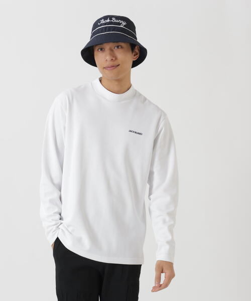Jack Bunny!!（ジャックバニー）の「【Jack Bunny!!】Octaダブルカノコ長袖モックネック（Tシャツ/カットソー・メンズ・ネイビー/ホワイト/グリーン・MEDIUM/LARGE/X-LARGE）」の6枚目の写真