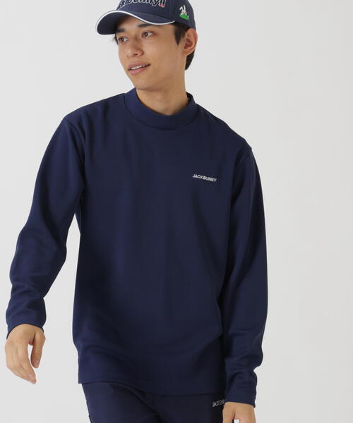 Jack Bunny!!（ジャックバニー）の「【Jack Bunny!!】Octaダブルカノコ長袖モックネック（Tシャツ/カットソー・メンズ・ネイビー/ホワイト/グリーン・MEDIUM/LARGE/X-LARGE）」の3枚目の写真