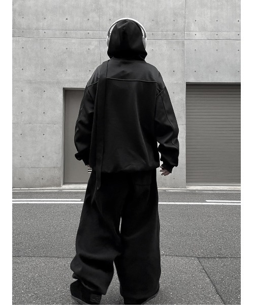 YACA（ヤーカ）の「Zip Hoodie/ジップフーディー（パーカー・レディース・ブラック・FREE）」の8枚目の写真