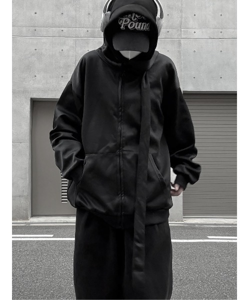 YACA（ヤーカ）の「Zip Hoodie/ジップフーディー（パーカー・レディース・ブラック・FREE）」の7枚目の写真