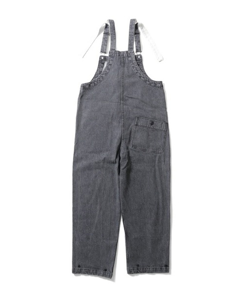 HOUSTON（ヒューストン）の「HOUSTON 11ozデニムデッキパンツ（サロペット/オーバーオール・レディース・ブラック系その他・0）」の2枚目の写真