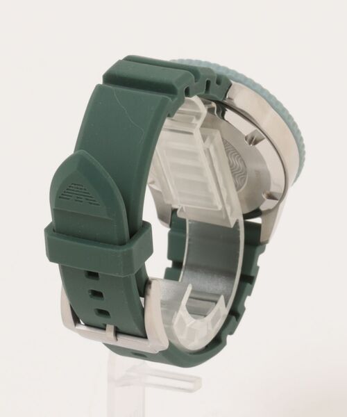 EMPORIO ARMANI(エンポリオアルマーニ)の「エンポリオ・アルマーニ 腕時計 メンズ アナログ シリコン AR11786(アナログ腕時計・メンズ・グリーン・FREE)」の10枚目の写真