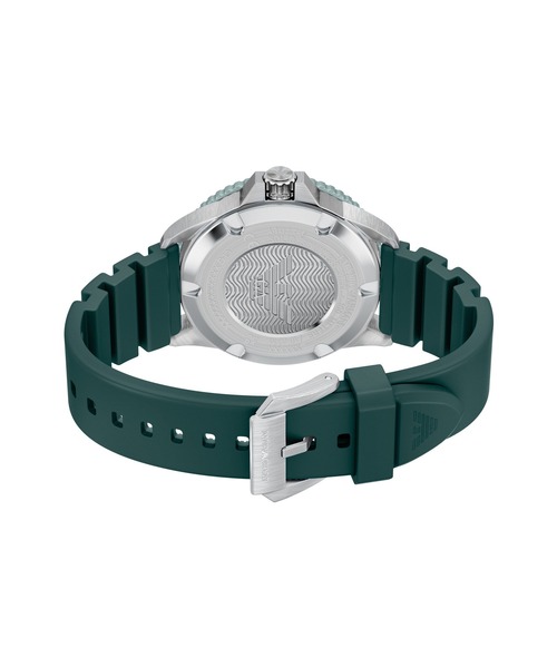 EMPORIO ARMANI(エンポリオアルマーニ)の「エンポリオ・アルマーニ 腕時計 メンズ アナログ シリコン AR11786(アナログ腕時計・メンズ・グリーン・FREE)」の3枚目の写真