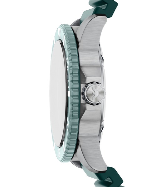 EMPORIO ARMANI(エンポリオアルマーニ)の「エンポリオ・アルマーニ 腕時計 メンズ アナログ シリコン AR11786(アナログ腕時計・メンズ・グリーン・FREE)」の4枚目の写真
