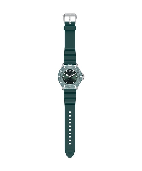 EMPORIO ARMANI(エンポリオアルマーニ)の「エンポリオ・アルマーニ 腕時計 メンズ アナログ シリコン AR11786(アナログ腕時計・メンズ・グリーン・FREE)」の6枚目の写真