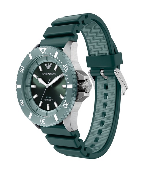 EMPORIO ARMANI(エンポリオアルマーニ)の「エンポリオ・アルマーニ 腕時計 メンズ アナログ シリコン AR11786(アナログ腕時計・メンズ・グリーン・FREE)」の7枚目の写真