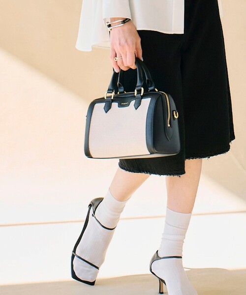 NOLLEY’S（ノーリーズ）の「【SINBONO/シンボノ】 コンビボストンバッグ（ボストンバッグ・レディース・ブラウン/ブラック・FREE）」の21枚目の写真