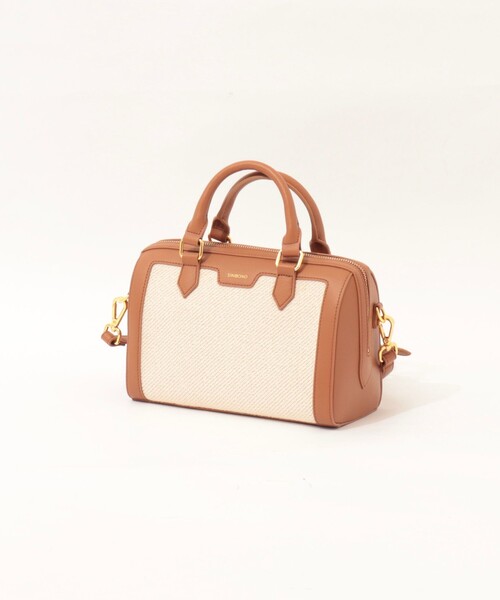 NOLLEY’S（ノーリーズ）の「【SINBONO/シンボノ】 コンビボストンバッグ（ボストンバッグ・レディース・ブラウン/ブラック・FREE）」の3枚目の写真