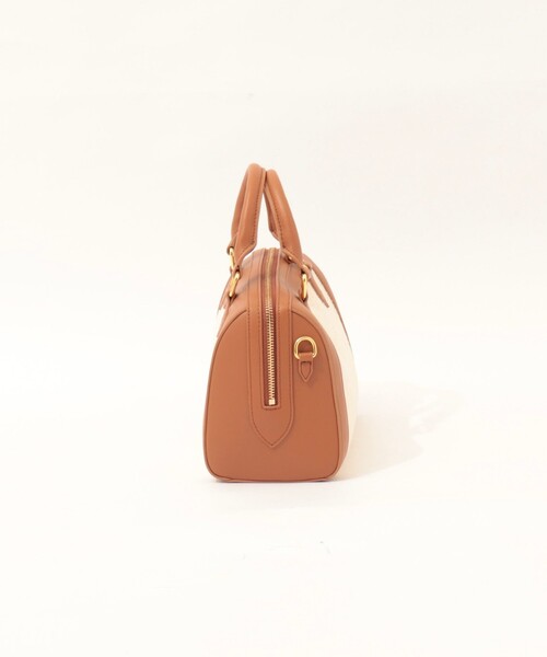 NOLLEY’S（ノーリーズ）の「【SINBONO/シンボノ】 コンビボストンバッグ（ボストンバッグ・レディース・ブラウン/ブラック・FREE）」の4枚目の写真