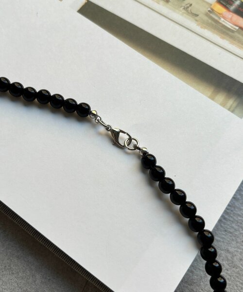 DouDou（ドゥドゥ）の「カラーボールチェーンネックレス（ネックレス・レディース・レッド/ブラック・FREE）」の15枚目の写真