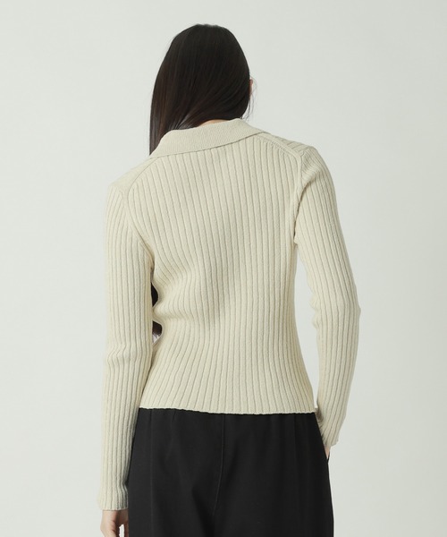 ZUCCa（ズッカ）の「SILK NOIL / カーディガン / P（カーディガン/ボレロ・レディース・ブラック/オフホワイト・M size）」の10枚目の写真