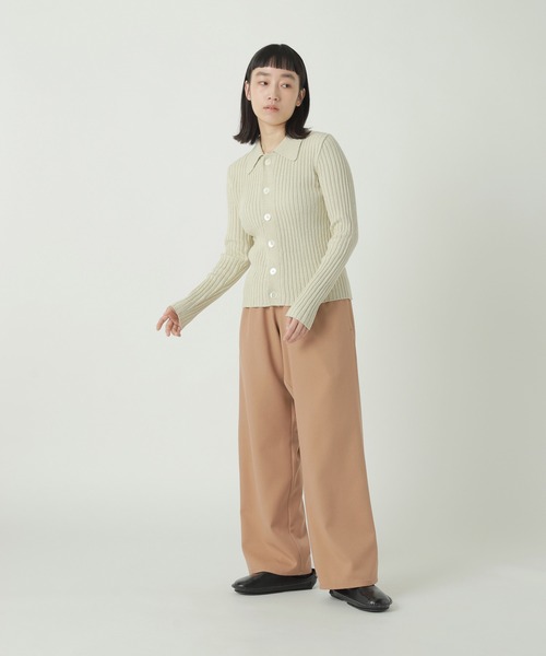 ZUCCa（ズッカ）の「SILK NOIL / カーディガン / P（カーディガン/ボレロ・レディース・ブラック/オフホワイト・M size）」の5枚目の写真