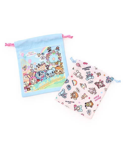 ナルミヤキャラクターズ巾着セット（ポーチ）｜ナルミヤキャラクターズ