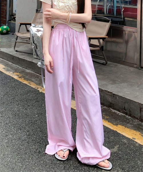shyam inspiration(シャムインスピレーション)の「ストライプイージーパンツ(その他パンツ・レディース・ブルー/ピンク/イエロー・MEDIUM/LARGE)」の16枚目の写真