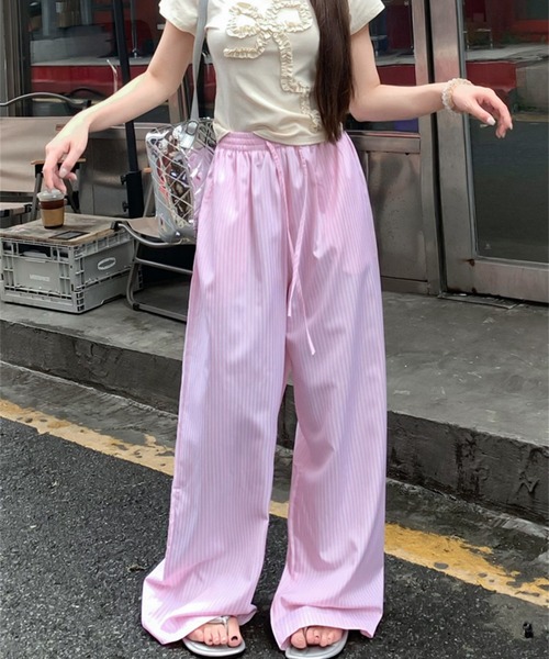 shyam inspiration(シャムインスピレーション)の「ストライプイージーパンツ(その他パンツ・レディース・ブルー/ピンク/イエロー・MEDIUM/LARGE)」の17枚目の写真