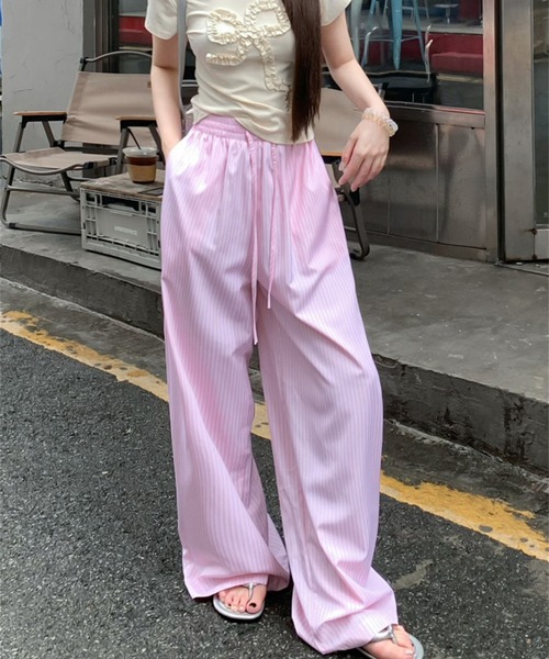 shyam inspiration(シャムインスピレーション)の「ストライプイージーパンツ(その他パンツ・レディース・ブルー/ピンク/イエロー・MEDIUM/LARGE)」の18枚目の写真