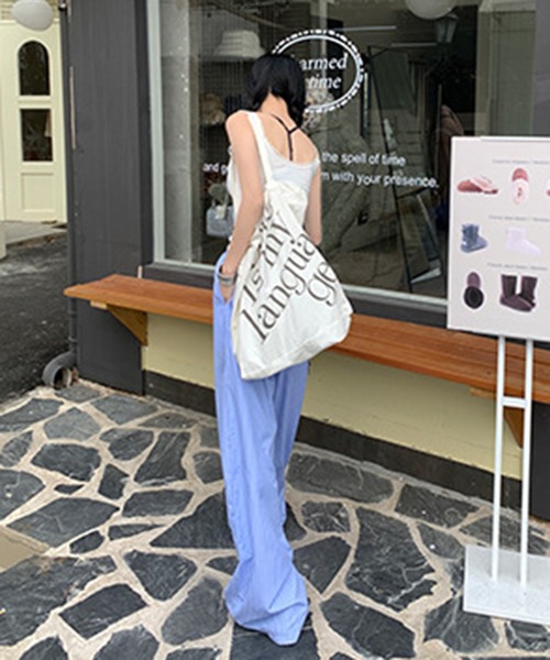 shyam inspiration(シャムインスピレーション)の「ストライプイージーパンツ(その他パンツ・レディース・ブルー/ピンク/イエロー・MEDIUM/LARGE)」の8枚目の写真