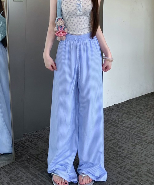 shyam inspiration(シャムインスピレーション)の「ストライプイージーパンツ(その他パンツ・レディース・ブルー/ピンク/イエロー・MEDIUM/LARGE)」の12枚目の写真