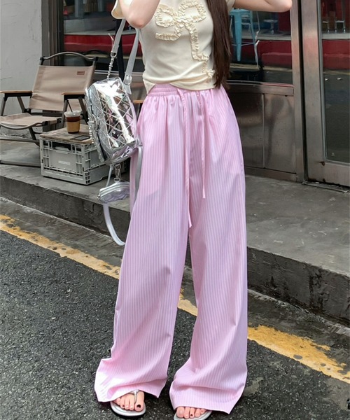 shyam inspiration(シャムインスピレーション)の「ストライプイージーパンツ(その他パンツ・レディース・ブルー/ピンク/イエロー・MEDIUM/LARGE)」の15枚目の写真