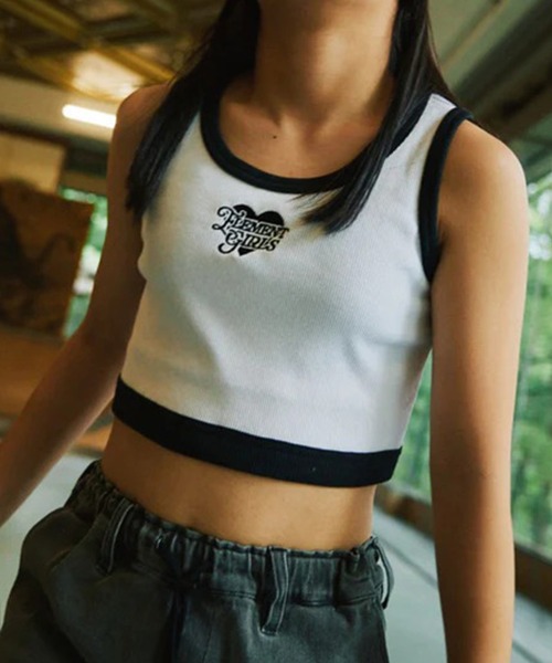 ELEMENT(エレメント)の「ELEMENT/エレメント タンクトップ キッズ RIB TANKTOP G BG025P09(タンクトップ・キッズ・ブラック/ホワイト・150cm/140cm/130cm)」の1枚目の写真