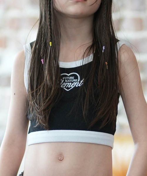 ELEMENT(エレメント)の「ELEMENT/エレメント タンクトップ キッズ RIB TANKTOP G BG025P09(タンクトップ・キッズ・ブラック/ホワイト・150cm/140cm/130cm)」の2枚目の写真