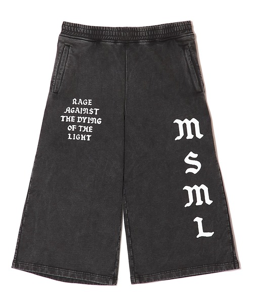 MSML（エムエスエムエル）の「GARMENT DYED SWEAT CROPPED PANTS（スウェットパンツ・メンズ・ホワイト/ブラック・XL/L/M）」の3枚目の写真