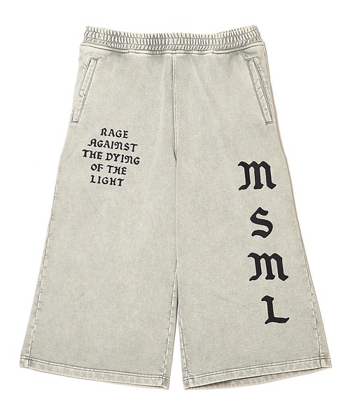 MSML（エムエスエムエル）の「GARMENT DYED SWEAT CROPPED PANTS（スウェットパンツ・メンズ・ホワイト/ブラック・XL/L/M）」の7枚目の写真