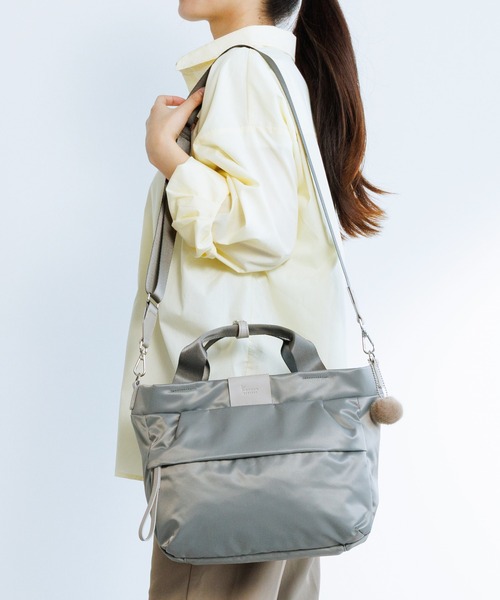 Kanana project(カナナプロジェクト)の「トートバッグ PJ16-2nd 7L B5サイズ 2way 20143(トートバッグ・レディース・ブラック/ピンク系その他/グレイッシュベージュ・FREE)」の2枚目の写真