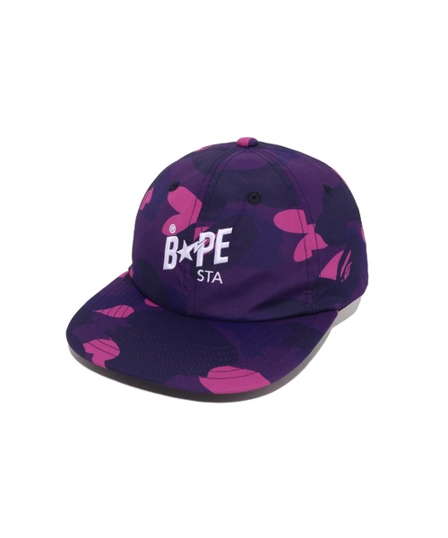 A BATHING APE（アベイシングエイプ）の「COLOR CAMO BAPE STA PANEL CAP（キャップ・メンズ・レッド/パープル/ネイビー・FREE）」の3枚目の写真