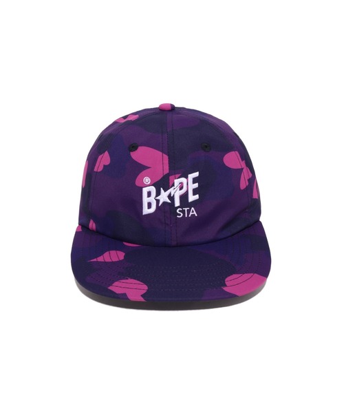 A BATHING APE（アベイシングエイプ）の「COLOR CAMO BAPE STA PANEL CAP（キャップ・メンズ・レッド/パープル/ネイビー・FREE）」の5枚目の写真