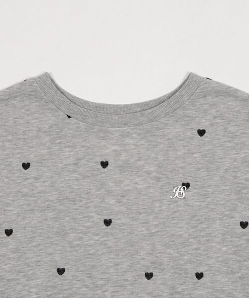 WEGO(ウィゴー)の「WEGO/【26年春新作】ハート総柄刺繍スウェット(スウェット・レディース・サックスブルー/杢グレー・FREE)」の18枚目の写真