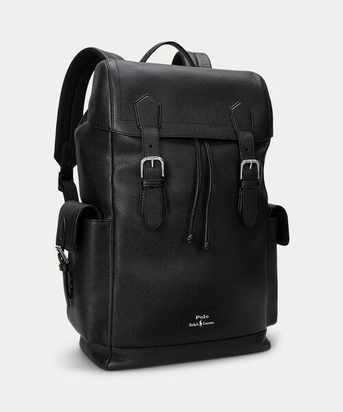 POLO RALPH LAUREN(ポロ ラルフ ローレン)の「ペブルド レザー バックパック(バックパック/リュック・メンズ・ブラック系1・ONE)」の7枚目の写真