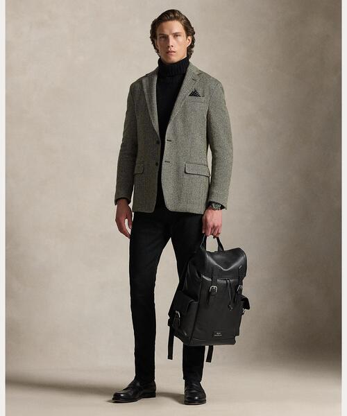 POLO RALPH LAUREN(ポロ ラルフ ローレン)の「ペブルド レザー バックパック(バックパック/リュック・メンズ・ブラック系1・ONE)」の3枚目の写真