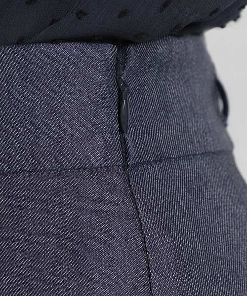 couture brooch（クチュールブローチ）の「【洗える】デニムライク細リボンスカート（スカート・レディース・ネイビー/ブラック・38/36/42/40）」の4枚目の写真