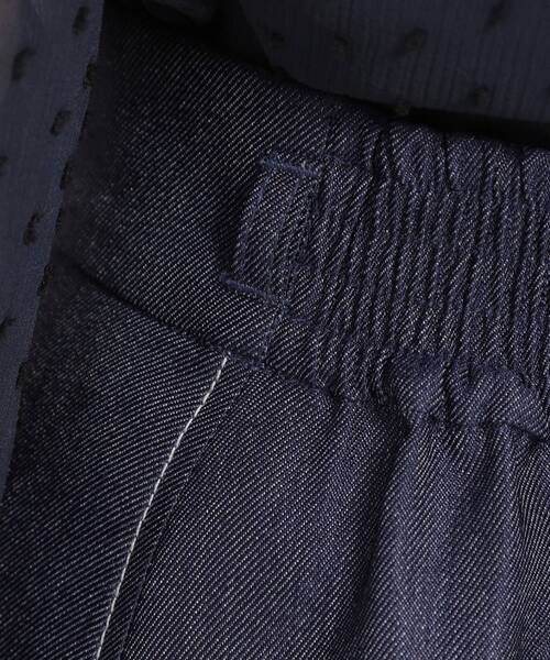 couture brooch（クチュールブローチ）の「【洗える】デニムライク細リボンスカート（スカート・レディース・ネイビー/ブラック・38/36/42/40）」の8枚目の写真
