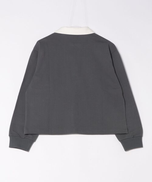 A.P.C.（アーペーセー）の「TOP POLO GARANCE（ポロシャツ・レディース・チャコールグレー/ベージュ系その他・M/S）」の3枚目の写真