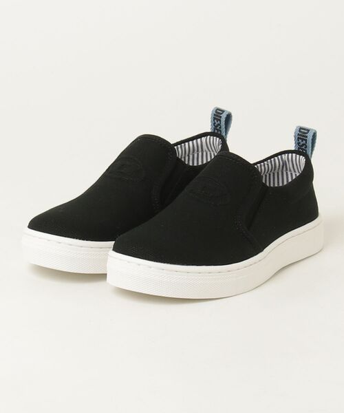 DIESEL(ディーゼル)の「キッズ スリッポン S-SLIPGAB(スニーカー・キッズ・アイボリー/ライトインディゴブルー/ブラック・35/34/33/31/30/28/29/37/38/36/32)」の8枚目の写真
