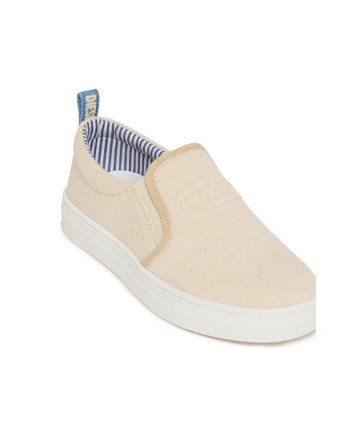 DIESEL(ディーゼル)の「キッズ スリッポン S-SLIPGAB(スニーカー・キッズ・アイボリー/ライトインディゴブルー/ブラック・35/34/33/31/30/28/29/37/38/36/32)」の7枚目の写真