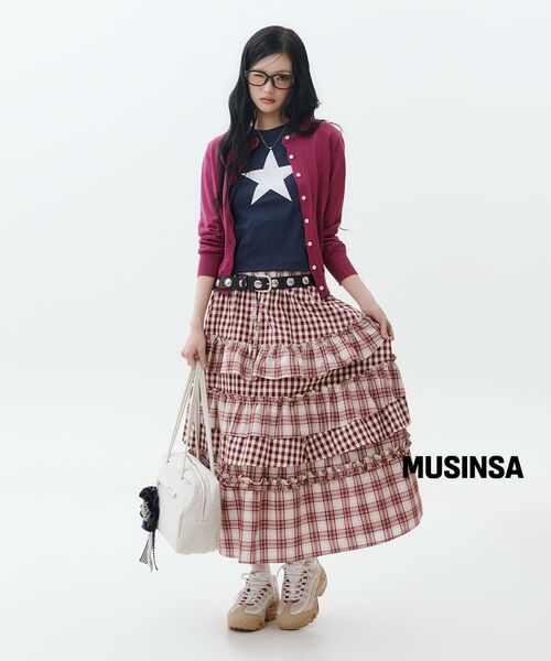 TYPESERVICE（タイプサービス）の「Voluminous Check Tier Skirt [Red]（スカート・レディース・その他・FREE）」の11枚目の写真