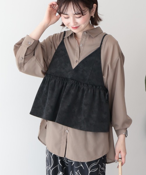 AMERICAN HOLIC（アメリカンホリック）の「レザーライクビスチェ（ベスト・レディース・ブラック/キャメル/ブラウン・FREE）」の2枚目の写真