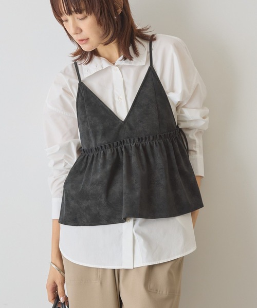 AMERICAN HOLIC（アメリカンホリック）の「レザーライクビスチェ（ベスト・レディース・ブラック/キャメル/ブラウン・FREE）」の7枚目の写真