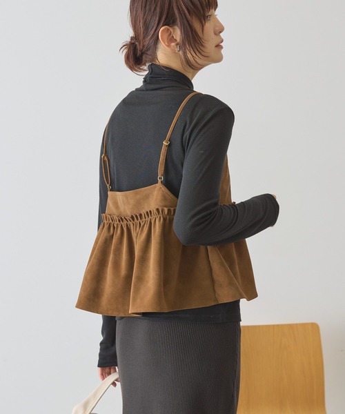 AMERICAN HOLIC（アメリカンホリック）の「レザーライクビスチェ（ベスト・レディース・ブラック/キャメル/ブラウン・FREE）」の16枚目の写真