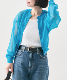 journal standard L'essage | 【JANE SMITH/ジェーンスミス】16G SHEER SHORTカーディガン(カーディガン/ボレロ)