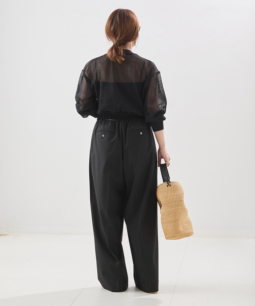 journal standard L'essage（ジャーナルスタンダードレサージュ）の「【JANE SMITH/ジェーンスミス】16G SHEER SHORTカーディガン（カーディガン/ボレロ・レディース・ブラック/ブルー・38）」の14枚目の写真