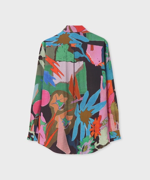 Paul Smith(ポールスミス)の「"River Collage" プリント 長袖シャツ / 163314 598Z(シャツ/ブラウス・メンズ・グレイッシュブルー/チェリーレッド・MEDIUM/SMALL/X-LARGE/LARGE)」の8枚目の写真