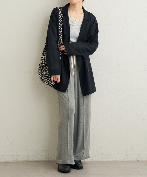 Omekashi（オメカシ）の「シアーメッシュジャケット（テーラードジャケット・レディース・カーキ/ベージュ/ブラック・FREE）」の4枚目の写真