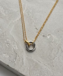 STYLE DELI | 【DELI by】ダブルリングモチーフステンレスネックレス(ネックレス)