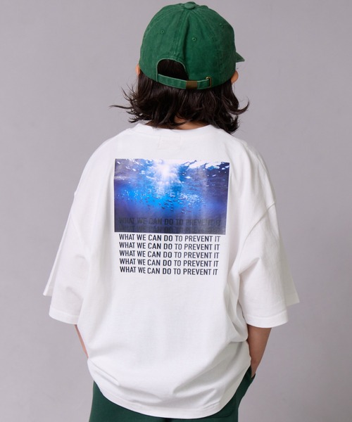 PAIRMANON STREET（ペアマノンストリート）の「【綿100%】フォト ロゴ グラフィック 半袖 T【PAIRMANON STREET】（Tシャツ/カットソー・キッズ・ホワイト系その他/パープル/イエロー/ブラック/オフホワイト/グレー/ブラック系その他・160/100/150/140/120/110/90/130）」の3枚目の写真